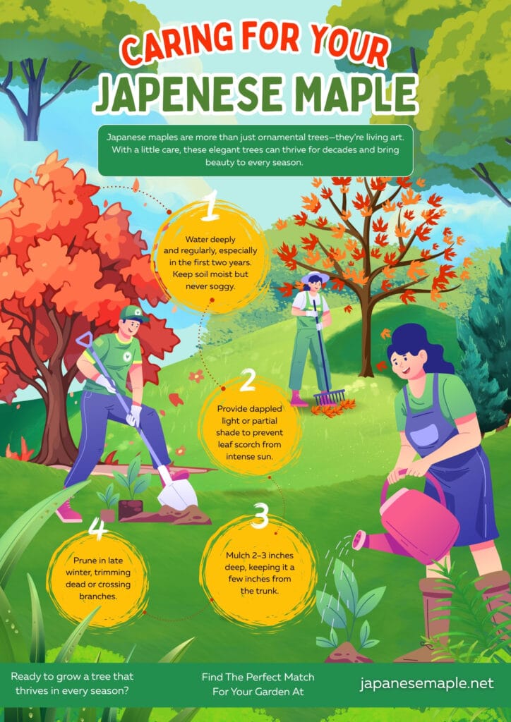 Japanese maples are more than just ornamental trees-they're living art. With a little care, these elegant trees can thrive for decades and bring beauty to every season. 